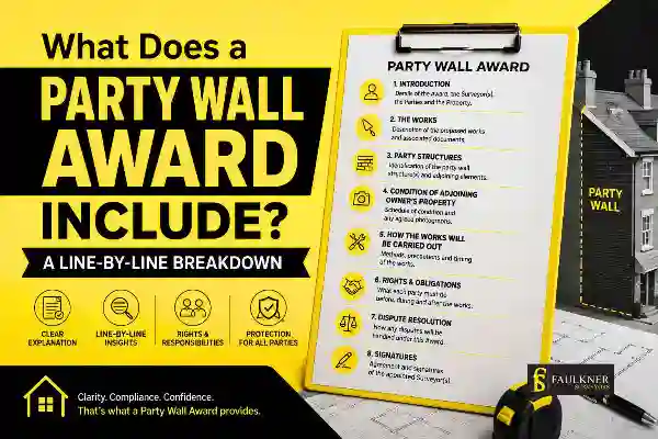 Party Wall Awards Explained Line-by-Line: What Property Owners and Neighbours Need to Know 1 What Does a Party Wall Award Include? A Line-by-Line Breakdown Shirley